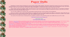 Desktop Screenshot of paperdollspenpals.com